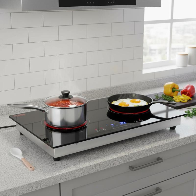 Home Kitchen & Bathroom - เตาเซรามิกแบบแผ่รังสี 24 นิ้ว สำหรับอพาร์ทเมนต์ บ้าน ครัว