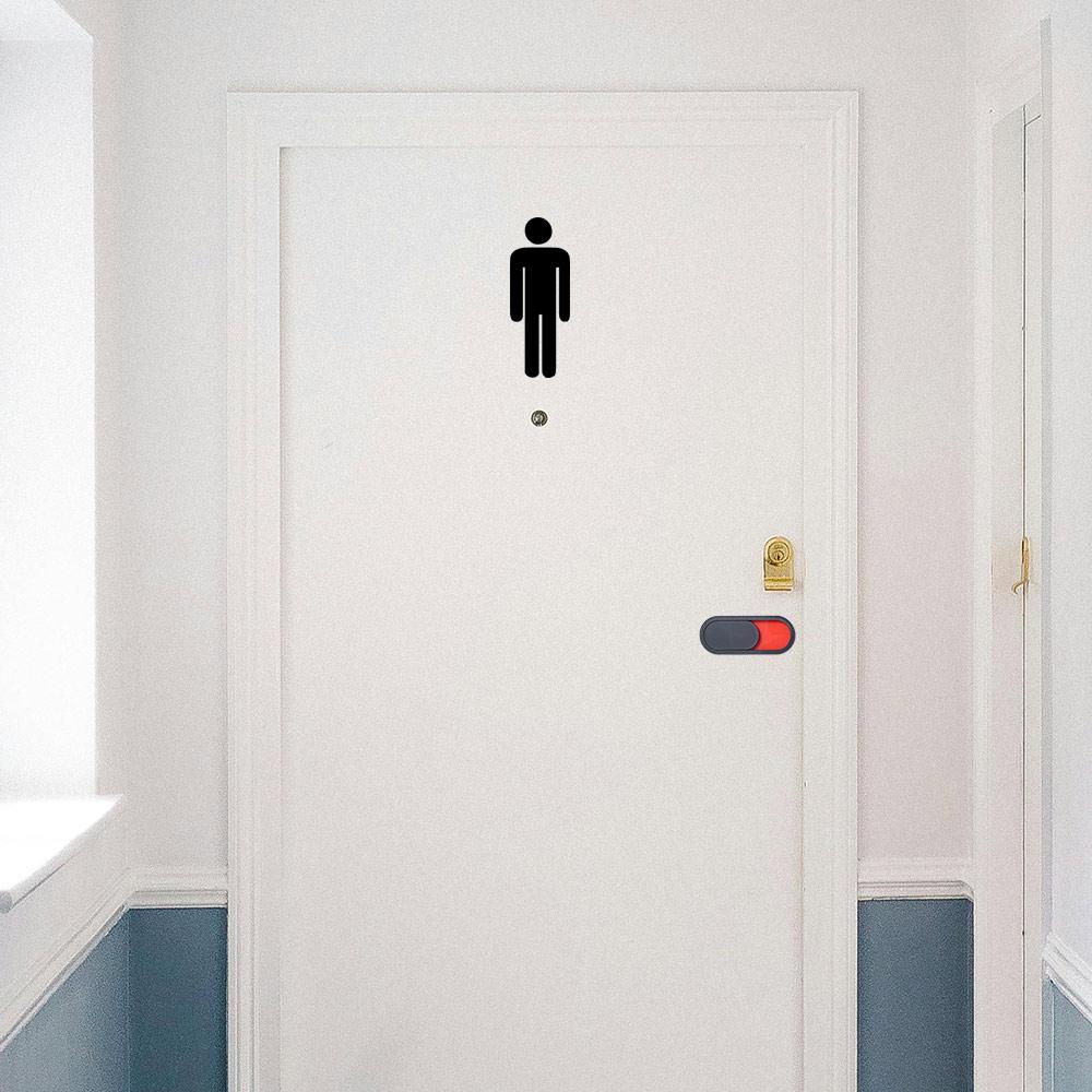 Home Bathroom Occupied Sign - ป้ายสไลเดอร์แบบเปิด-ปิด ห้ามรบกวน ขนาด 10*4 ซม. รูปวงรี