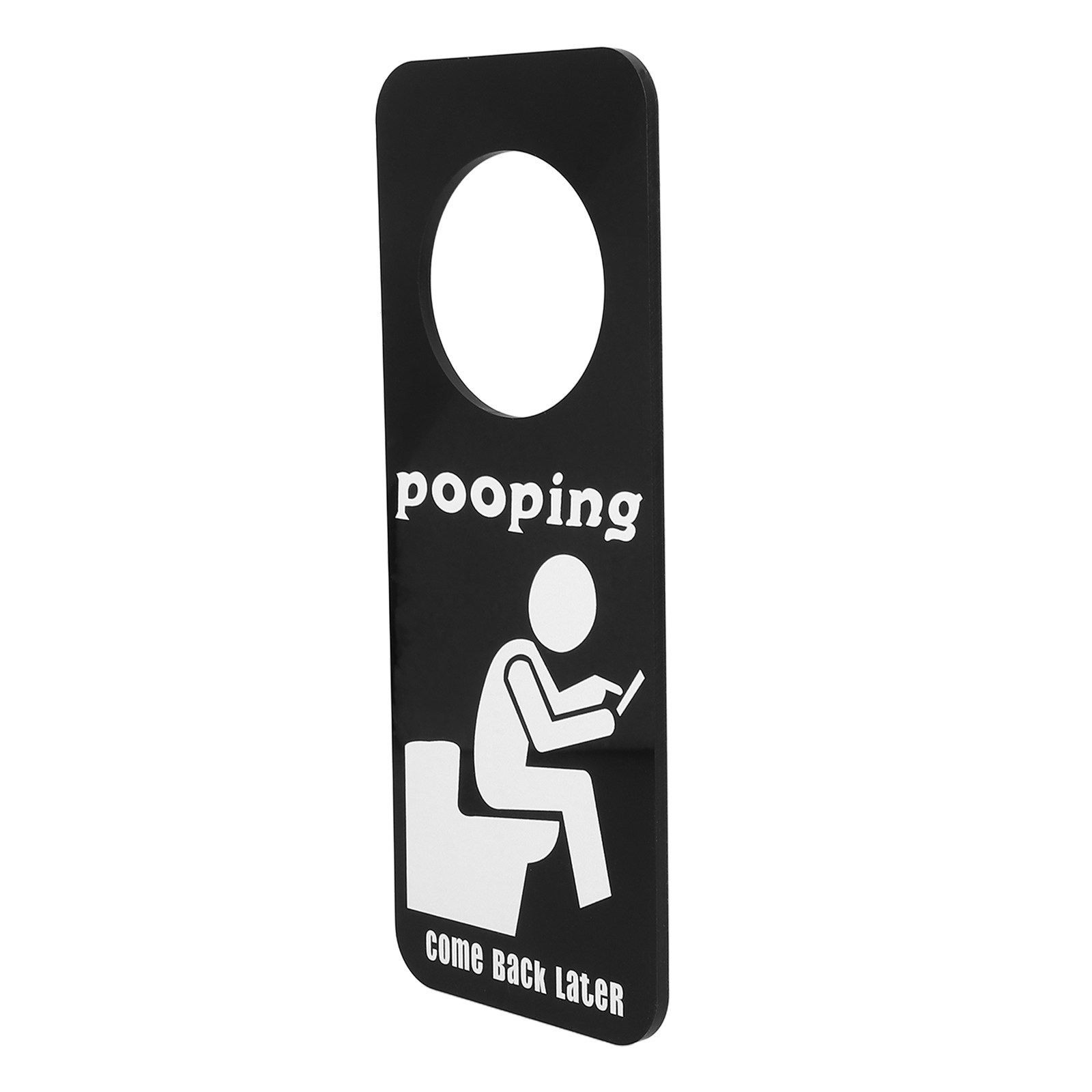 Home Bathroom Occupied Sign - ป้ายแสดงสถานะห้องน้ำว่าง/ไม่ว่าง แบบตลกๆ สำหรับแขวนประตูห้องน้ำ วัสดุแข็งแรง ทนทาน ใช้งานได้หลากหลาย