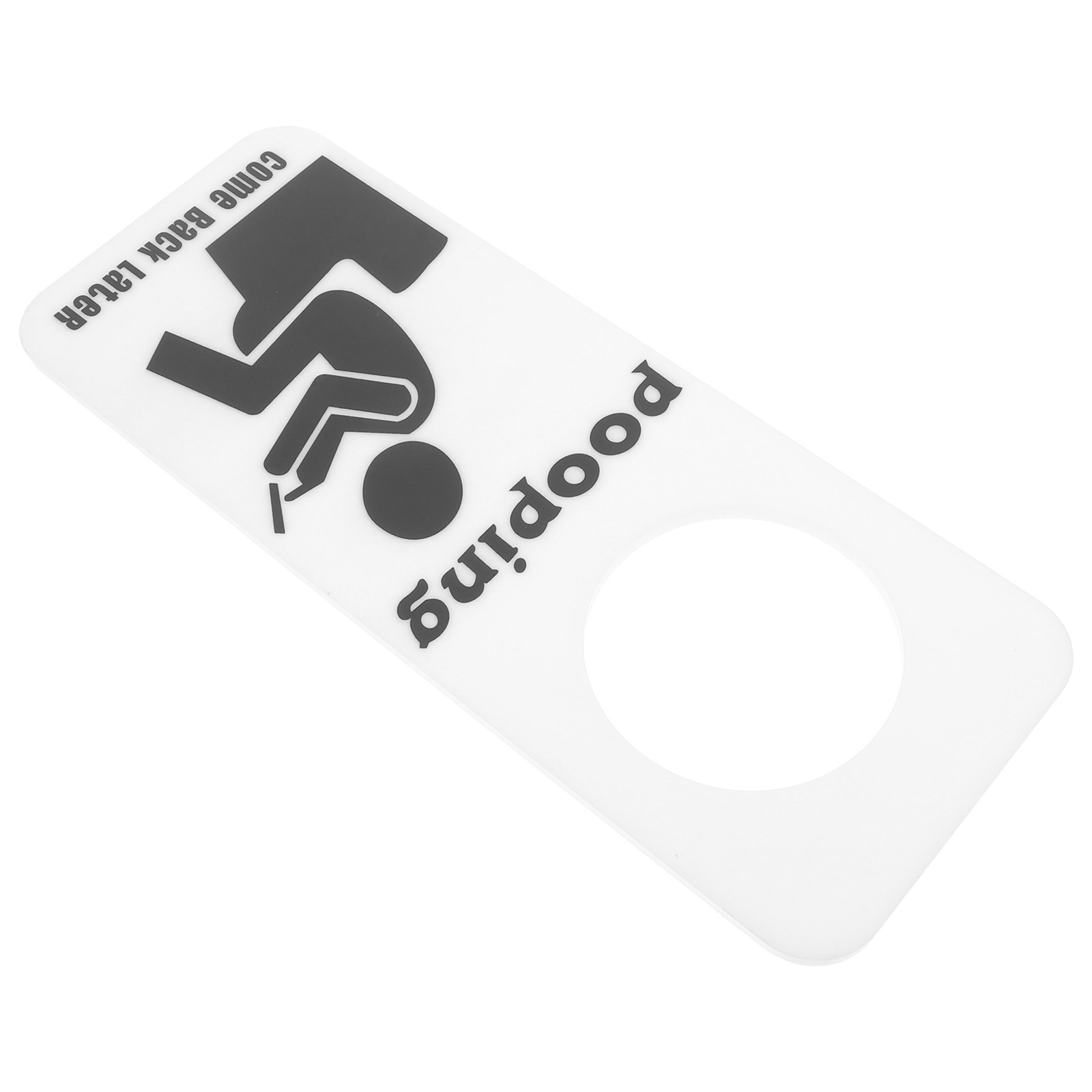 Home Bathroom Occupied Sign - ป้ายห้องน้ำแบบตลก ป้ายแขวนประตูแสดงสถานะว่าง/ไม่ว่าง ติดตั้งง่ายสำหรับใช้ในบ้าน โรงแรม และพื้นที่สาธารณะ
