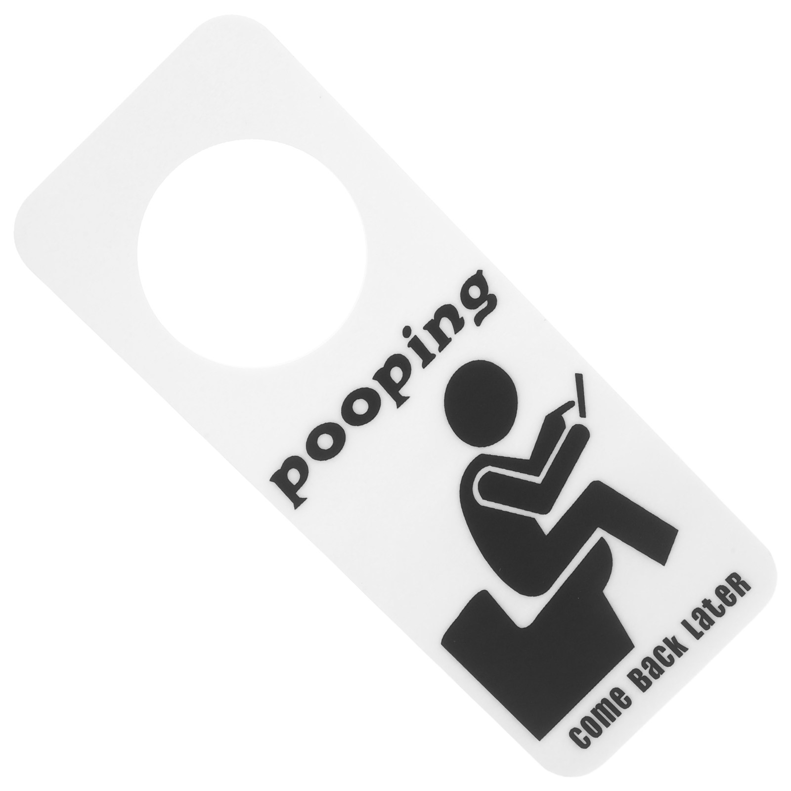 ป้ายแขวนประตูห้องน้ำลายตลก ติด - Home Bathroom Occupied Sign บทวิจารณ์และราคา