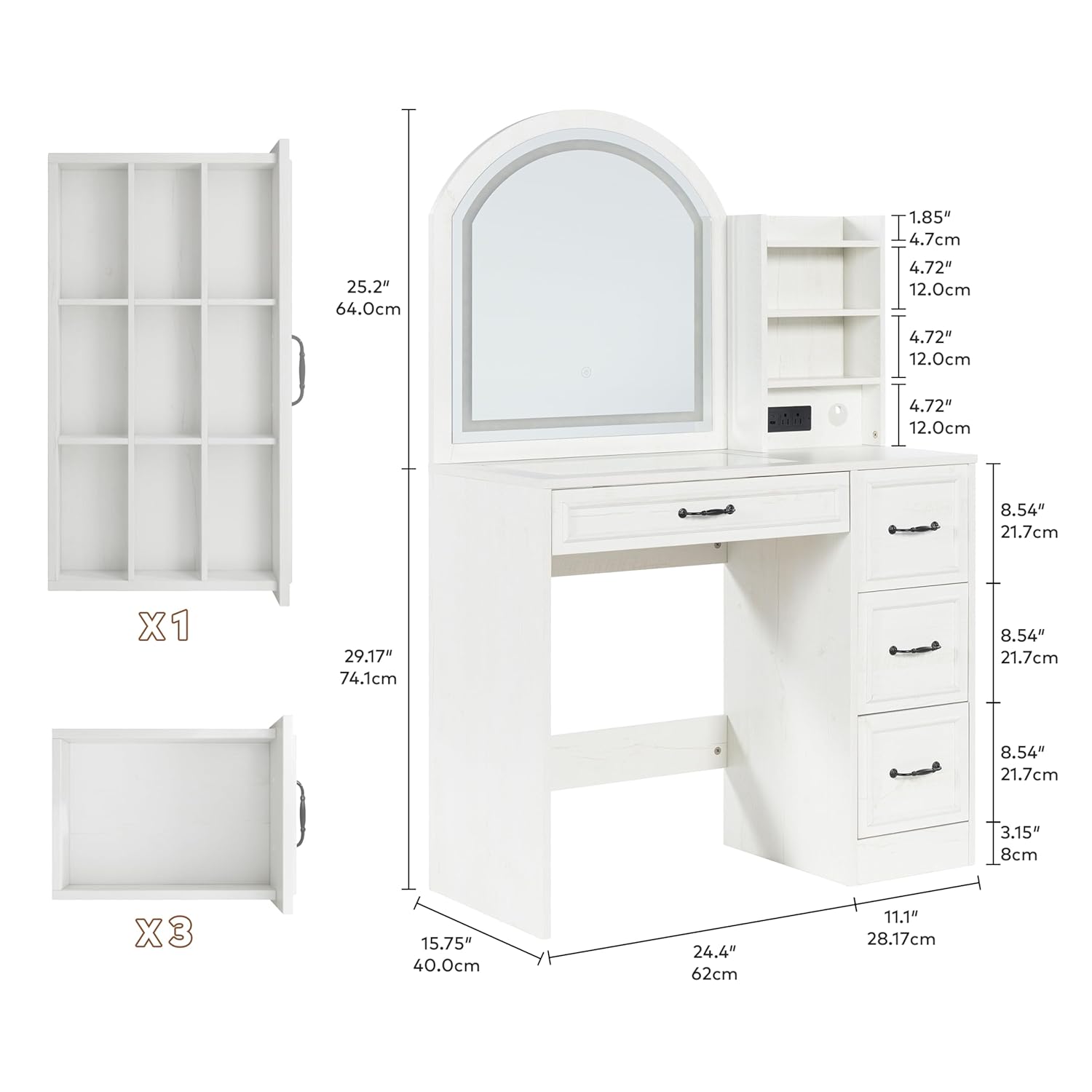 โต๊ะเครื่องแป้งสไตล์โมเดิร์นพร - Home Outlet Bathroom บทวิจารณ์และราคา