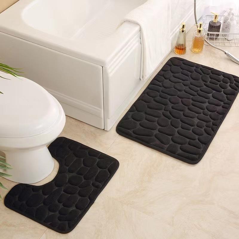 ชุดพรมห้องน้ำสีเทา 1/2 ชิ้น กั - Home Toilet Bathroom Design บทวิจารณ์และราคา