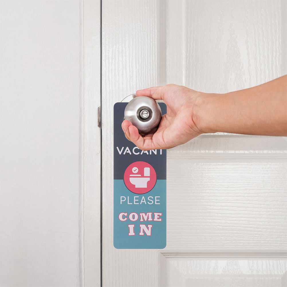 ป้ายประตูห้องน้ำ 2 ชิ้น แบบสอง - Home Bathroom Occupied Sign บทวิจารณ์และราคา