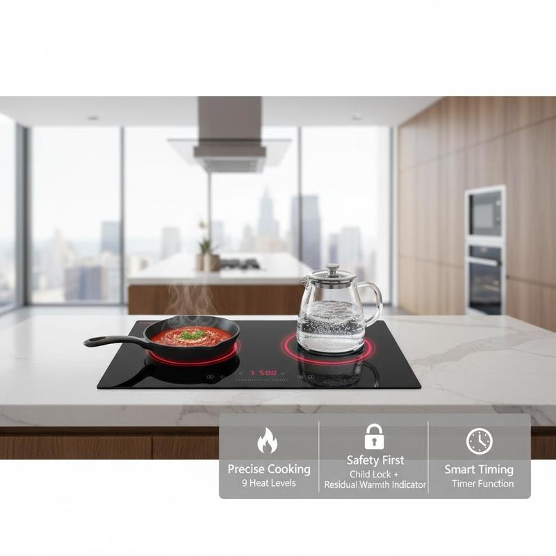 เตาเซรามิกแบบแผ่รังสี 24 นิ้ว  - Home Kitchen & Bathroom บทวิจารณ์และราคา