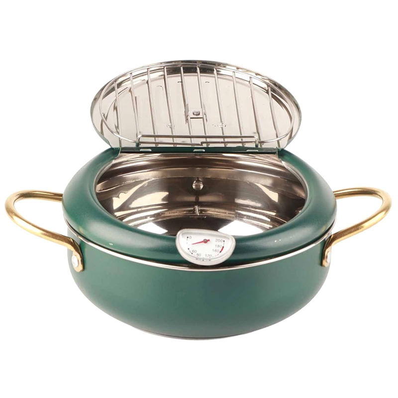 หม้อทอดพร้อมเทอร์โมมิเตอร์ กระ - Home Kitchen & Bathroom บทวิจารณ์และราคา