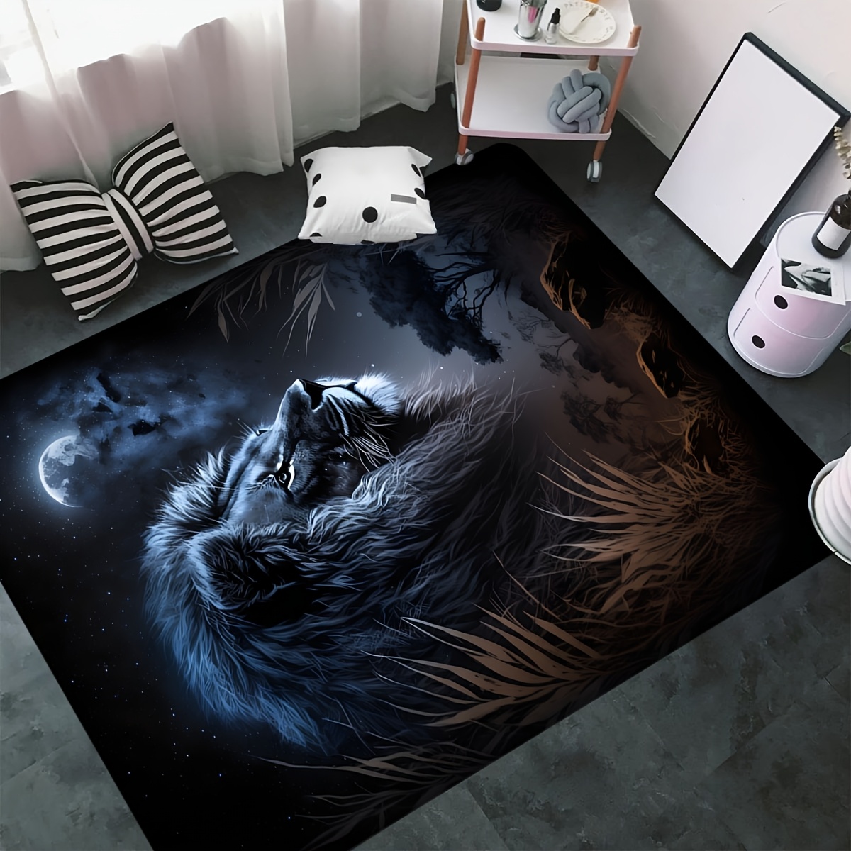 พรมปูพื้นลายสิงโต Starry Night - Home Toilet Bathroom Design บทวิจารณ์และราคา