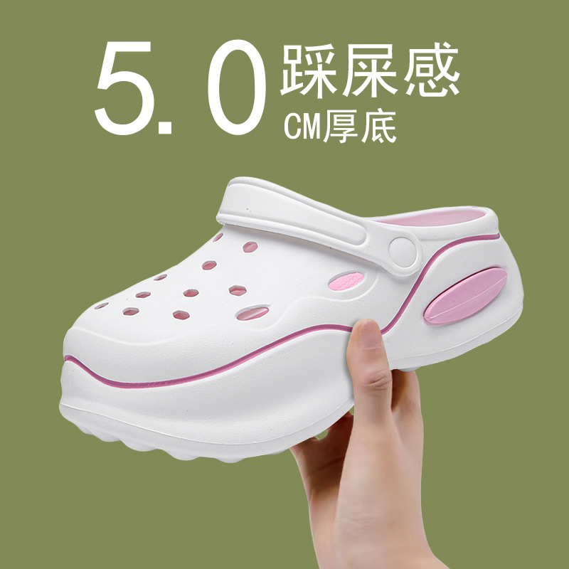 รองเท้าแตะผู้หญิงใส่ในบ้าน5ซม. - Home Outside Bathroom บทวิจารณ์และราคา