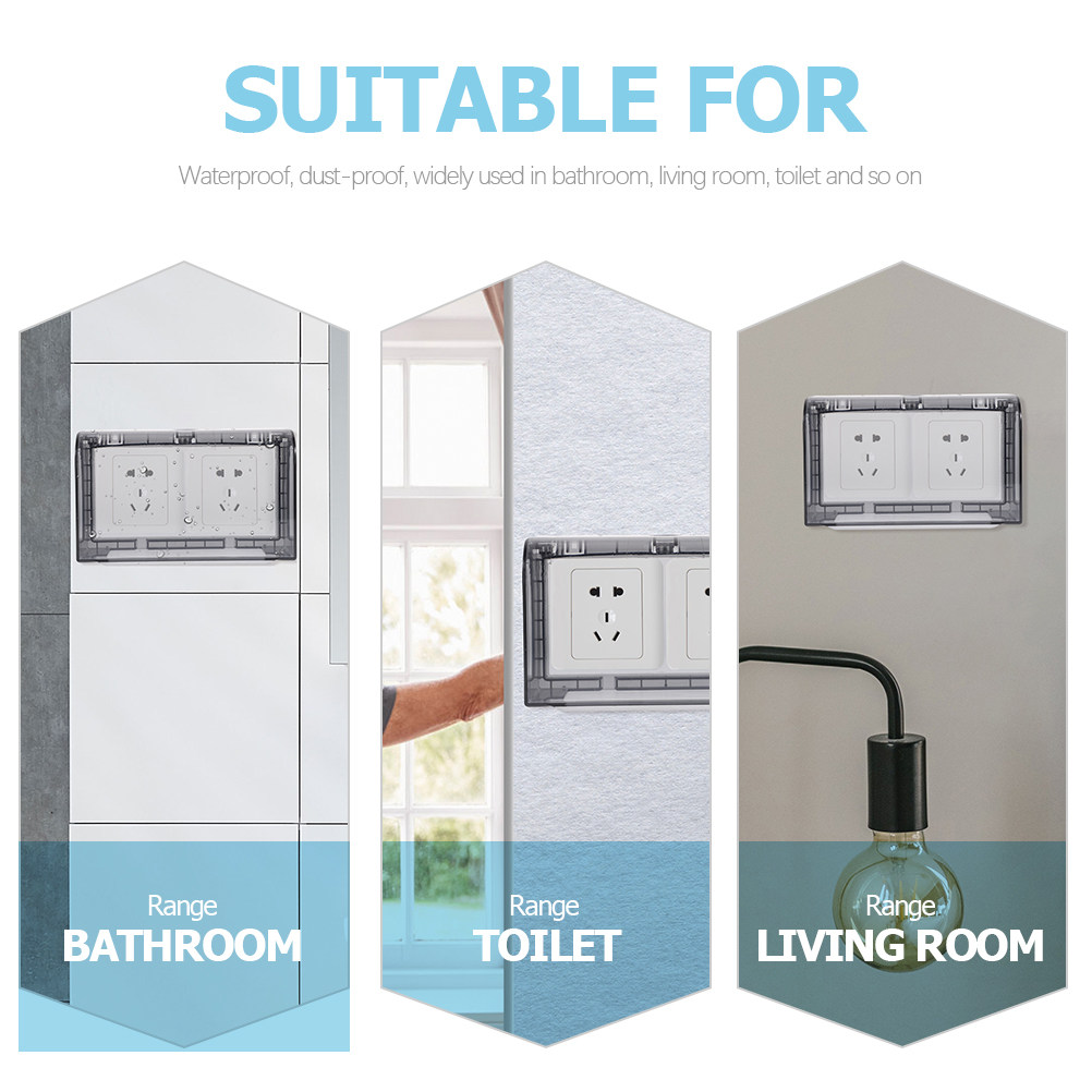 ฝาครอบเต้ารับกันน้ำ 2 ชิ้น กล่ - Home Outlet Bathroom บทวิจารณ์และราคา