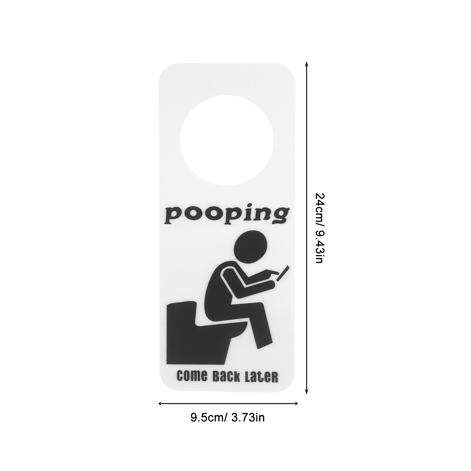 ป้ายแขวนประตูห้องน้ำลายตลก ห้อ - Home Bathroom Occupied Sign บทวิจารณ์และราคา