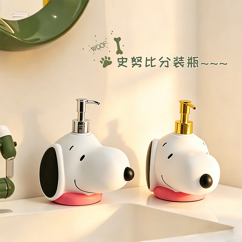 ขวดจ่ายสบู่การ์ตูนคาวาอิ สนูปป - Japan Bathroom.Home บทวิจารณ์และราคา