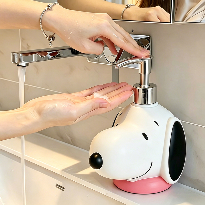 ขวดจ่ายสบู่การ์ตูนคาวาอิ สนูปป - Japan Bathroom.Home บทวิจารณ์และราคา