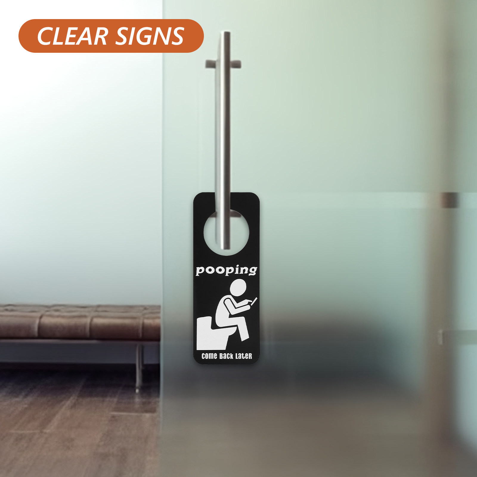 ป้ายแสดงสถานะห้องน้ำว่าง/ไม่ว่ - Home Bathroom Occupied Sign บทวิจารณ์และราคา