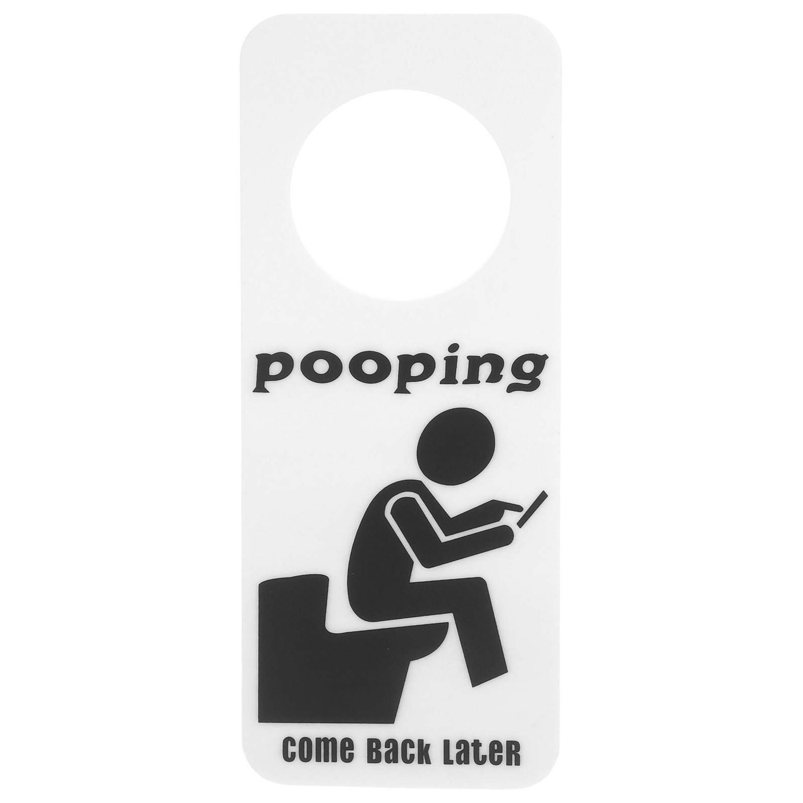 ป้ายห้องน้ำแบบตลก ป้ายแขวนประต - Home Bathroom Occupied Sign บทวิจารณ์และราคา