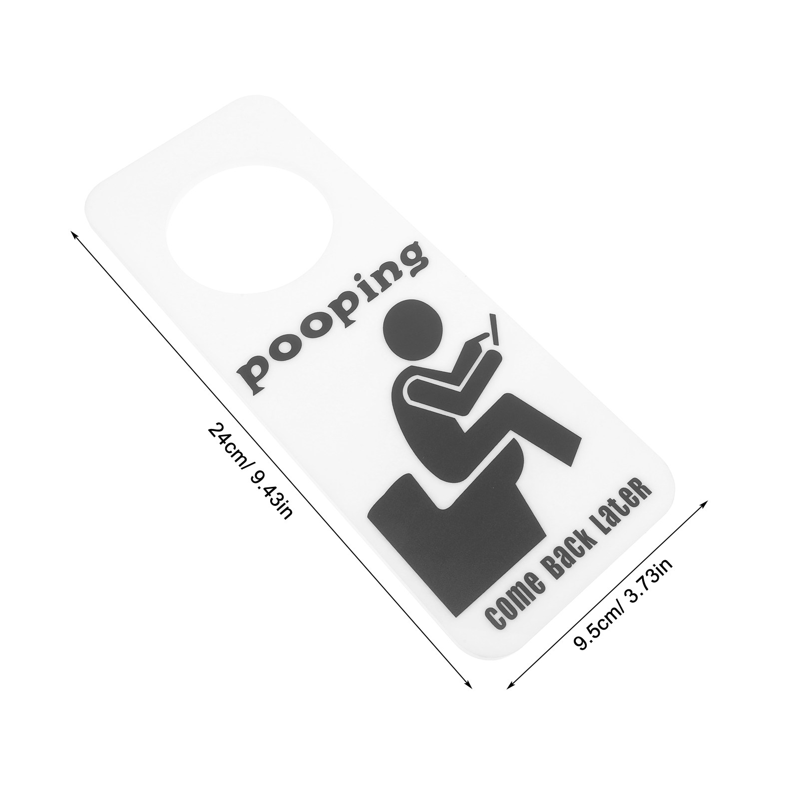 ป้ายห้องน้ำแบบตลก ป้ายแขวนประต - Home Bathroom Occupied Sign บทวิจารณ์และราคา